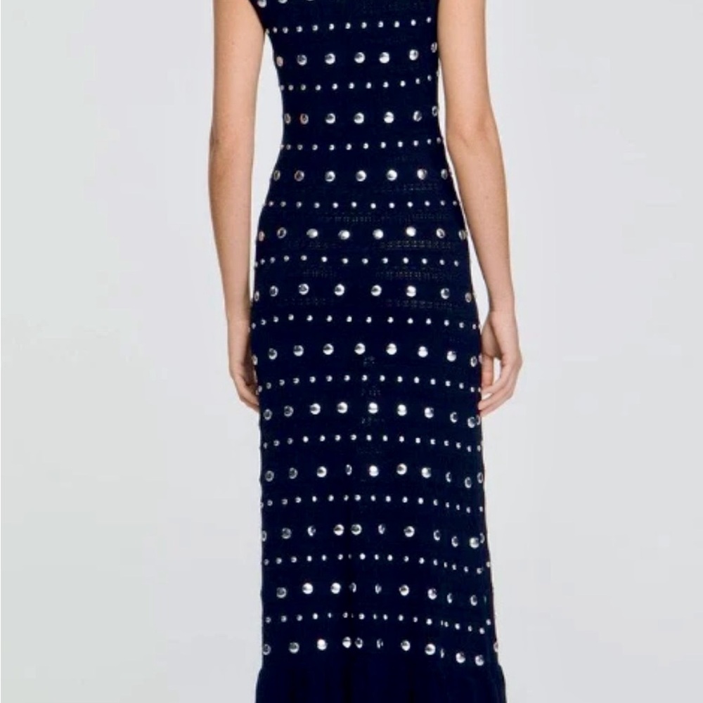 🌺🌺 SANDRO VENUS Elegant Black student Maxi Dress